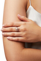 Petal Ring, 18k Rose Gold, Diamond & Pearl